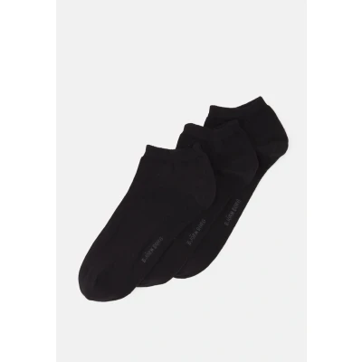 Abbildung von Björn Borg Solid Essential STEP SOCK 3 PACK Socken, Herren, Größe: 39 42, Black