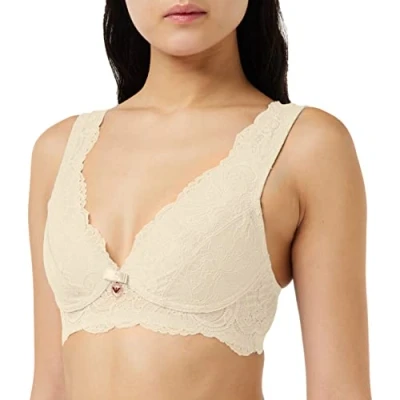 Abbildung von Emporio Armani Damen Women&#039;s Eternal Lace Bra, Yogurt, S EU