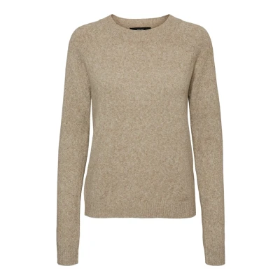 Abbildung von Vero Moda LS Oneck GA NOOS Strickpullover, Damen, Größe: XL, Sepia tint