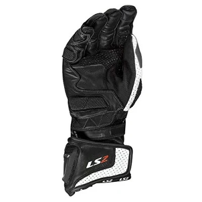 Abbildung von LS2 Handschuhe Swift Racing schwarz Größe L geeignet für den Frühling;Sommer;Herbst hochwertigen Leder Abriebfestigkeit Reißfestigkeit Aufprallschutz Ergonomisch