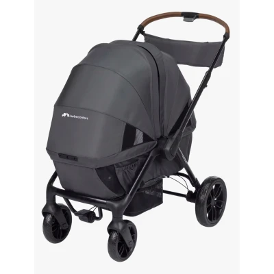 Abbildung von Bebeconfort Helios, 2 in 1 Kinderwagen ab Geburt, 04 Jahre, 022 kg, gegenüberliegende Sitze, All Terrain Räder, kompakt zusammenklappbar, Geschwisterwagen, schützendes Verdeck, Mineral Graphite