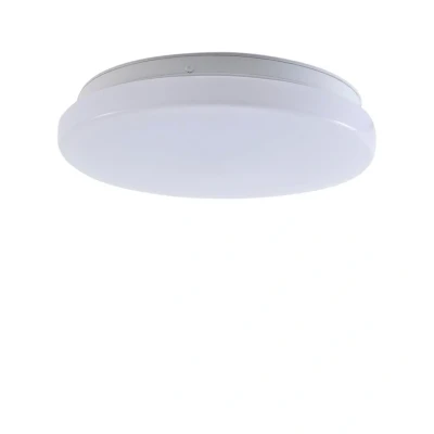 Abbildung von Lindby LED Außendeckenleuchte Kirkola, 3000 K, Ø 26 cm, weiß