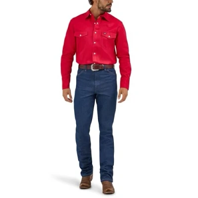 Abbildung von Wrangler Herren Western Arbeitshemd Firm Finish Rot X Groß