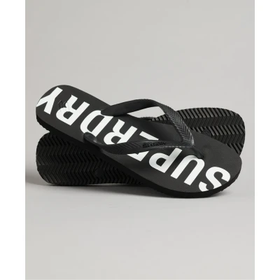 Abbildung von Superdry Herren Code Essential FLIP Flop Flipflop, Black, Medium