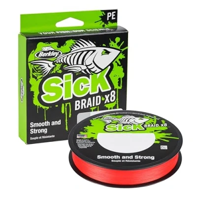 Abbildung von Berkley Sick Geflochtene Schnur Rot 2000m 0.10mm (7.5kg)