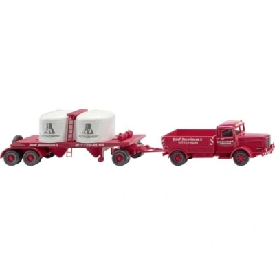 Abbildung von Wiking 053406 H0 LKW Modell Büssing 8000 Chemikalienhängerzug Rosenkranz