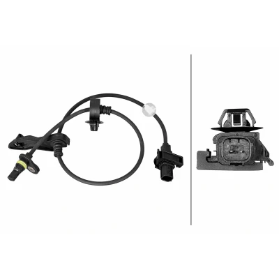 Abbildung von HELLA 6PU 358 219 011 ABS Sensor mit Klammer Hallsensor 2 595 HONDA: CIVIC 8 Hatchback, Stufenheck