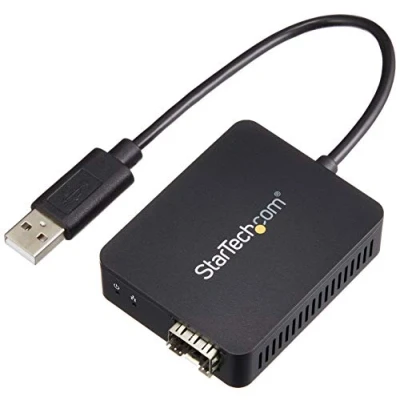 Abbildung von StarTech.com USB 2.0 auf LWL Konverter Offener SFP 100Mbit/s Ethernet Netzwerk Adapter Windows / Mac Linux