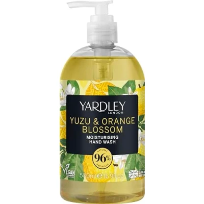 Abbildung von Yardley London Deluxe Yuzu &amp; Orangenblüte Botanische Handwäsche, 500 ml, Orange