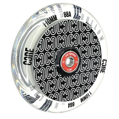 Abbildung von Core Hex Hollow Stunt Scooter Rolle 110mm I Kinder Trick Tret Roller Rollen Rad Ersatz Wheel (Hollow V2 Repeat/PU Clear)