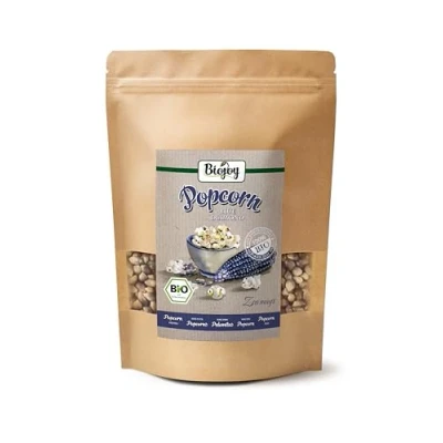 Abbildung von Biojoy BIO Popcornmais Diamond Blue (1 kg), ungesüsst und ungesalzen, Kino Popcorn Mais
