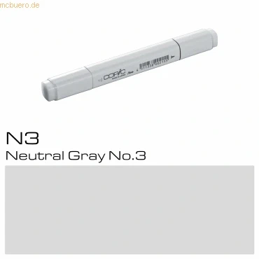 Abbildung von 3 x Copic Marker N3 Neutral Gray