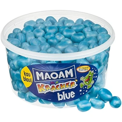 Abbildung von HARIBO Maoam Kracher Blue Kaubonbon Dose mit 1200 Gramm