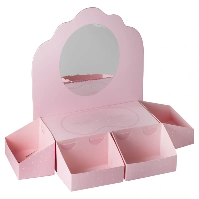 Abbildung von Ginger Ray Pink Pamper Station and Treat Stand with Mirror Birthday Party Decoration