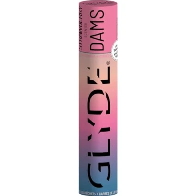 Abbildung von Oral Dams Vegane Rosa Latex Lecktücher, Erdbeeraroma (4 Tücher) 4 St