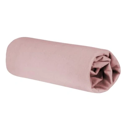 Abbildung von roba Spannbettlaken Lil Planet 60 x 120 70 140 Baby Bettlaken für Kindermatratzen Bio Baumwolle GOTS und Oeko Tex Standard 100 Rosa / Mauve