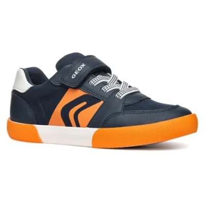Abbildung von Geox J GISLI Boy D Sneaker, Navy/Orange, 34 EU