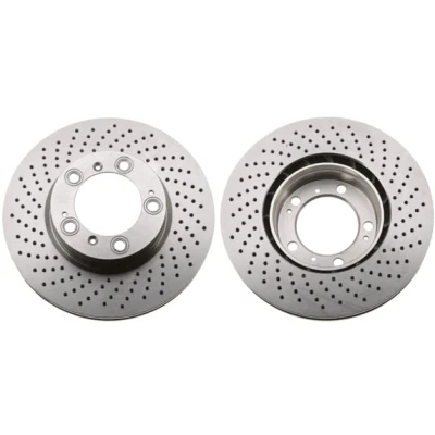 Abbildung von TRW DF6212S Bremsscheibe 318 28 5 130 Belüftet, gelocht lackiert PORSCHE: 911 Cabrio, Cayman, Coupe