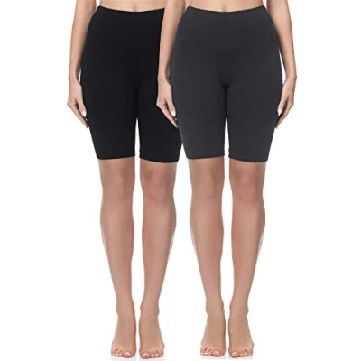 Abbildung von Merry Style Leggings 2 Pack Damen Kurze aus Baumwolle MS10 200 (2 tlg) elastischer Bund