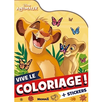 Abbildung von Disney Animaux Vive le coloriage ! (Simba et Nala): Avec des stickers