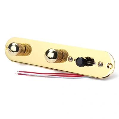 Abbildung von Alnicov 3 Wege Kabelbaumknöpfe mit vorverdrahteten, vorverdrahteten Steuerplatten für TL Tele Telecaster Gitarrenteile