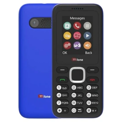 Abbildung von TTfone TT150 Entsperrtes Basis Mobiltelefon mit Bluetooth, langer Akkulaufzeit, Dual SIM Kamera und Spiel, einfach zu bedienen, robust leicht. (Blue)