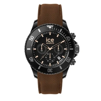 Abbildung von ICE Watch Chrono Black brown Schwarze Herrenuhr mit Silikonarmband 020625 (Large)