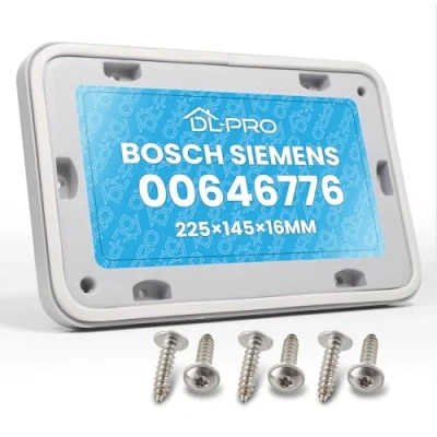 Abbildung von DL pro Wartungsklappe für Bosch Siemens 00646776 646776 Abdeckung mit 6 Schrauben Wärmetauscher Trockner Wäschetrockner Wärmepumpentrockner Avantixx EcoLogixx Serie 8 iQ300 iQ500 iQ700 iQ800