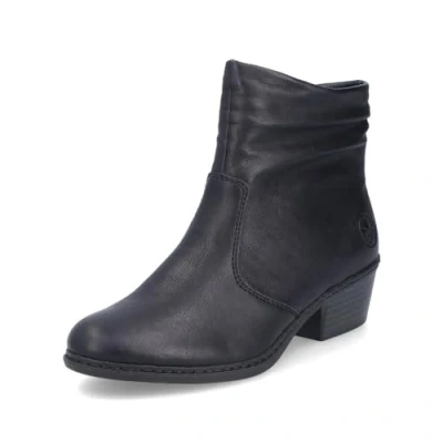 Abbildung von Rieker Stiefelette, Ankleboots, Basic Blockabsatz, mit Innenreißverschluss
