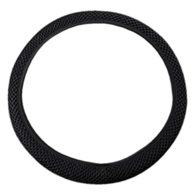 Abbildung von Benoon Anti Rutsch Lenkradbezug, 38 cm, universell, atmungsaktiv, Eisseide, Schwarz