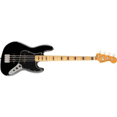 Abbildung von Squier by Fender Classic Vibe 70er Jazz Bassgitarre, Ahornholz, Schwarz