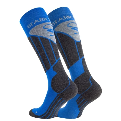 Abbildung von STARK SOUL Damen &amp; Herren Skisocken, Funktionssocken, Snowboard Skistrümpfe mit Spezialpolsterung, blau, Gr. 35 38