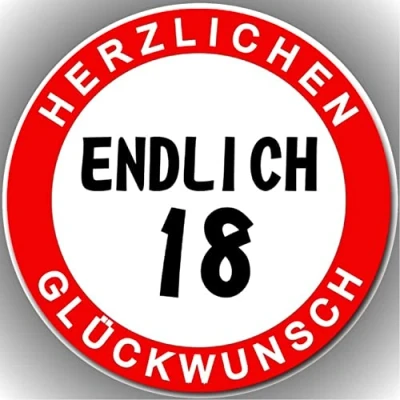 Abbildung von Fondant Tortenaufleger Tortenbild Geburtstag HAPPY BIRTHDAY / 18 GEBURTSTAG/ENDLICH K 42
