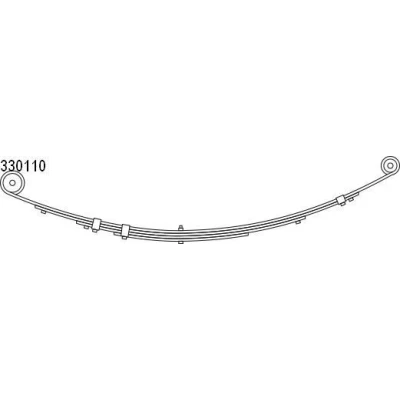 Abbildung von CS Germany 10.330.110.00 Blattfeder Hinterachse JEEP: Cherokee II