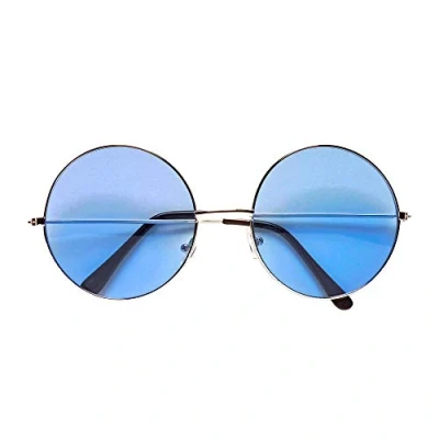 Abbildung von Widmann S.r.l. Kostüm &#039;Hippie&#039; Partybrille XL Rund, Blau