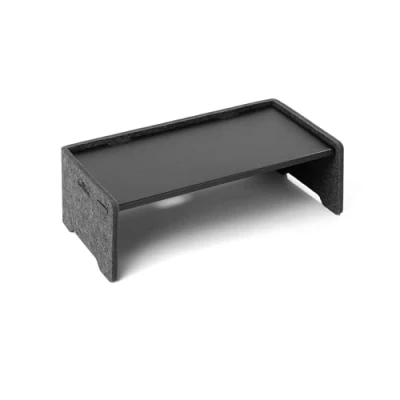 Abbildung von Durable Schreibtischaufsatz Effect für Monitore und Laptops, höhenverstellbar, aus 60% recyceltem PET Filz, anthrazit, 508158