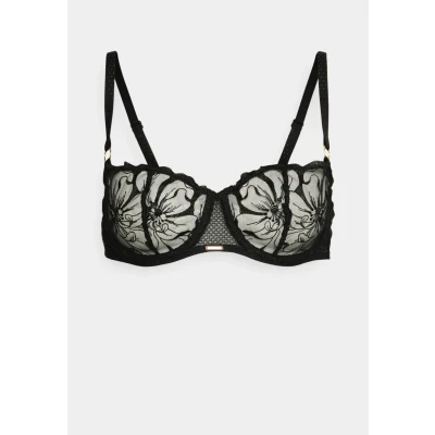 Abbildung von Chantelle Fleursbalconnet AUSSENTRÄGERBH Balconette BH, Damen, Größe: 85D, Schwarz