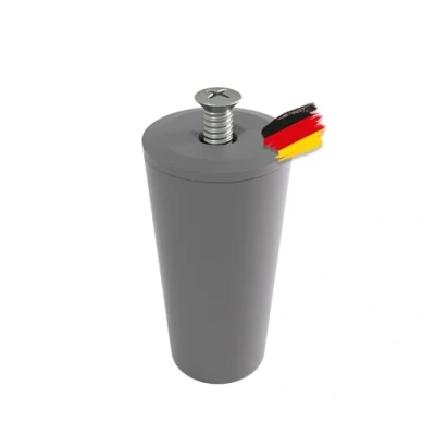 Abbildung von BAUHELD® Rolladen Stopper 40mm [8 Stück] Aussen Anschlagpuffer aus Kunststoff [Made in Germany] Rollladen Anschlagstopper inkl. Schrauben Passend auf Rolladenpanzer Lamellen Grau