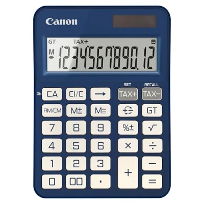 Abbildung von Canon KS 125KB BL, Scientific Calculator, Suitable for School and Business, Dual Power Battery, Tax Calculations Grand Total Function, Large Upright Angled Display