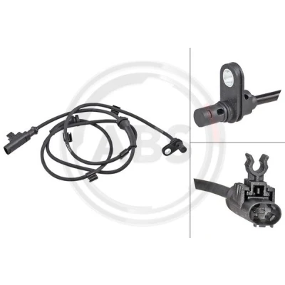 Abbildung von A.B.S. 31873 ABS Sensor aktiver 1225 schwarz SMART: Fortwo II Coupe, Cabrio