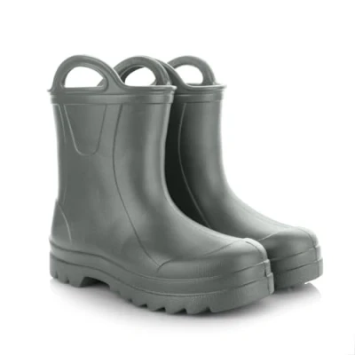 Abbildung von LEMIGO Kinder Gummistiefel Sehr Leichte Regenstiefel aus EVA Schaum mit Griff für Jungen und Mädchen 735 Doggy/Grün, 29