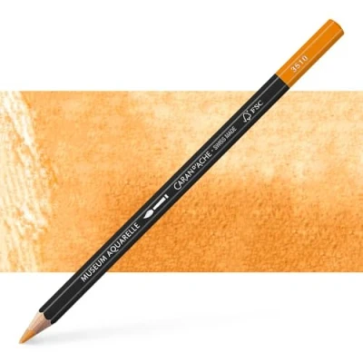 Abbildung von Caran d&#039;Ache Museum Aquarelle Bleistift 3510.052/ NR 052 SAFFRON/SAFRAN FSC (1 Stück/ (Pack of 1)