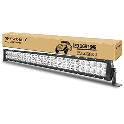 Abbildung von SKYWORLD 180W LED Lichtleiste 32 Zoll 81 cm Gerade Scheinwerfer bar Offroad Arbeitsleuchte Zusatzscheinwerfer Flood Spot Für Trecker KFZ Bagger SUV UTV ATV 12V 24V