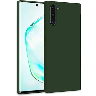 Abbildung von MyGadget Hülle für Samsung Galaxy Note 10 Zweilagige Handyhülle mit Kameraschutz Cover Innenfutter &amp; Silikon außen Olive Grün