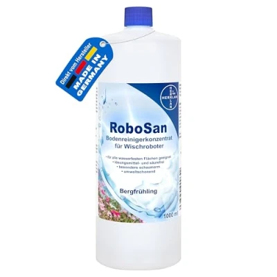 Abbildung von HERRLAN RoboSan Bodenreiniger Konzentrat Fussbodenreiniger (Bergfrühling Duft für Wischroboter 1000 ml)