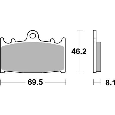 Abbildung von TRW Organic Allround MCB602 Bremsbelagsatz