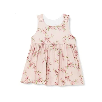 Abbildung von Pinokio Dress Summer Mood, 100% Organic Cotton, pink with Flowers, Girls 68 104 (80)