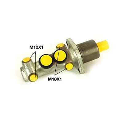 Abbildung von BREMBO M 61 019 Hauptbremszylinder 19,05 Gusseisen 10 x 1 (4) RENAULT: MEGANE 1, Rapid Kastenwagen, CLIO PEUGEOT: 309 II Schrägheck