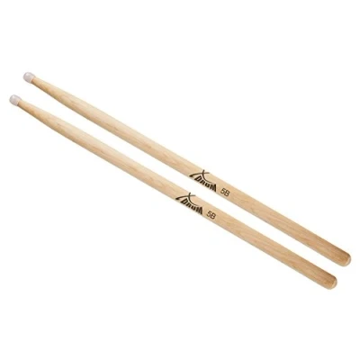 Abbildung von XDrum Schlagzeug Sticks 5B Nylon Tip (runder Nylonkopf, Länge: ca. 405 mm, 1 Paar)