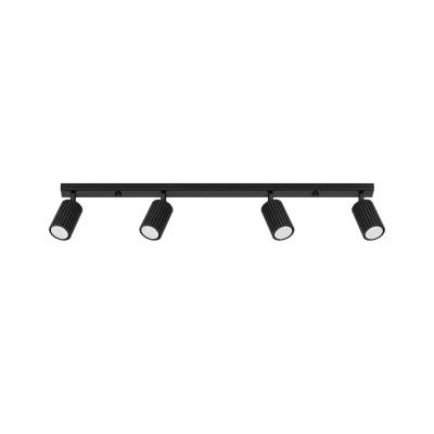 Abbildung von Deckenstrahler Karbon, schwarz, Länge 81 cm, Alu, 4 flg.
